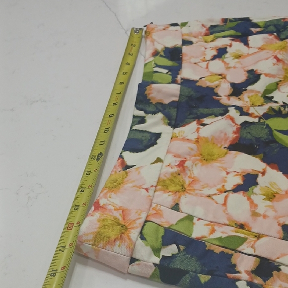 J. Crew High Waist Pink and Green Floral Shorts - Picture 9 of 14
